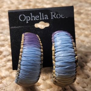 🆕️ OPHELIA ROE RATTAN HOOP EARRINGS